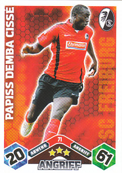 Papiss Demba Cisse SC Freiburg 2010/11 Topps MA Bundesliga #71